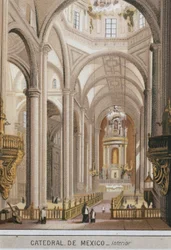Interieur van de kathedraal van Guadalajara in Mexico-Stad, Mexico