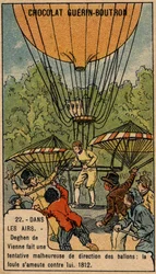 Jacob Deghen (Degen) probeerde aerostaten te besturen in 1812 in Wenen
