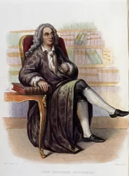 Jean Baptiste (Jean-Baptiste) Rousseau (1670-1741), Franse dichter - in 