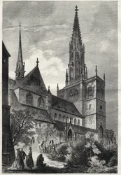 Konstanzer Münster - De Konstanz Minster of Konstanz Kathedraal - Duitsland - Kathedraal Notre-Dame de Constance - 1868