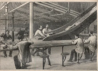 De post: het stempelen van brieven in het Hotel des Posts de Paris