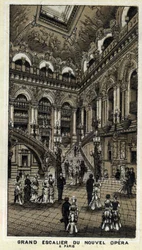 Grote trap van de nieuwe Opera (Opera Garnier) in Parijs