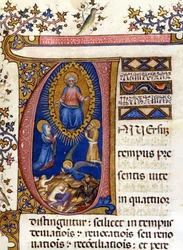 Het Laatste Oordeel. Handschrift uit de 15e eeuw. Milaan, Biblioteca Nazionale Braidense