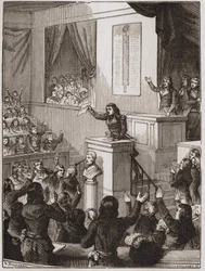 Lazare Nicolas Marguerite Carnot (bijgenaamd de organisator van de overwinning of de grote Carnot) aangekondigd op 1 september