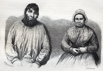 De echtgenoten Dumollard (Martin Dumollard (1810-1862) en zijn vrouw medeplichtige Marie Anne Martinet (1814-1875)
