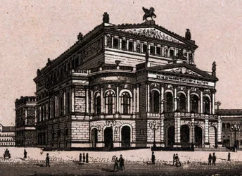De opera (Operahuis) in Frankfurt, Duitsland in 