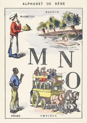 M N W: pot, zwemmer, neger, omnibus