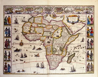 Kaart van Afrika uit William Blaeu
