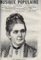 Mathilde Marchesi (1821-1913) Duitse mezzosopraan - gravure in 