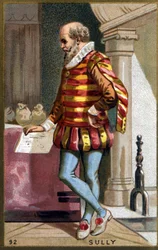 Maximiliaan van Béthune, baron van Rosny, hertog van Sully (1560 - 1641). Chromolithografie van de 19e eeuw