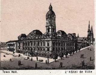 Melbourne, Australië: uitzicht op het stadhuis