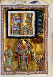 De voltooiing van het kosmos, visioen van Hildegard van Bingen uit 
