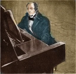 Muzio Clementi (1752-1832). Italiaans pianist en componist. Illustratie uit 1932.