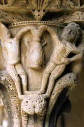 Normandische kunst in Monreale (Sicilië): kapitelen van het klooster van de Benedictijnen