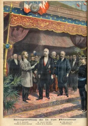 Opening van de Rue Reaumur, Parijs
