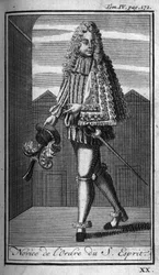 Ordes van Ridderlijkheid. Novice van de Heilige Geest (Orde van de Heilige Geest) in Frankrijk in de 16e eeuw. In 