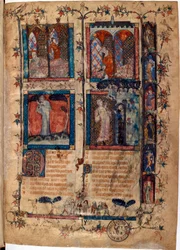 Verlichte pagina uit het manuscript 