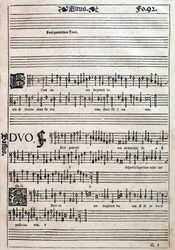 Pagina uit Liber octo missarum (1541)