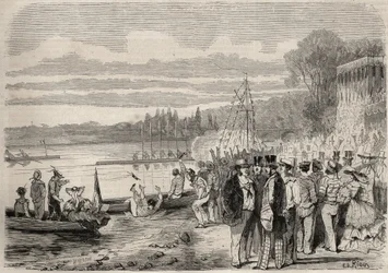 Parijse kanoërs. Regatta