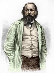 Portret van Alexander Ivanovich Herzen (Hertzen) 1812-1870.