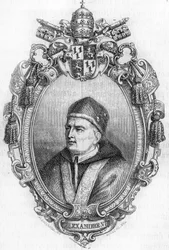 Portret van Alexander VI (1431-1503).