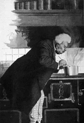 Portret van Alexandre Dumas père (1802-1870) in de ovens