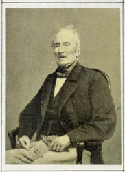 Portret van Alphonse de Lamartine in 1867