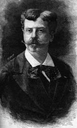 Portret van Alphonse de Neuville, Franse schilder (1835-1885)