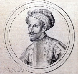 Portret van Amadeus V van Savoye genaamd De Grote (1249 - 1324) in 