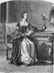 Portret van Anne de Boleyn (Anna of Ann Bolin en Anne Bullen)