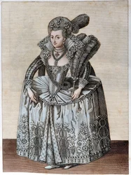 Portret van Anne van Denemarken Koningin van Engeland (Kopenhagen)