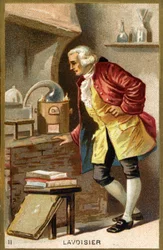 Portret van Antoine Laurent de Lavoisier (1743 - 1794), Franse chemicus