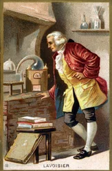 Portret van Antoine Laurent de Lavoisier (1743 - 1794), Franse chemicus