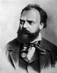 Portret van Anton (Antonin) Dvorak (1841 - 1904), Tsjechische componist