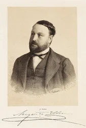 Portret van Augusto Ulloa (1823-1879), Spaanse politicus. Gravure Madrid, Nationale Bibliotheek.