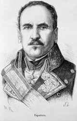 Portret van Baldomero Espartero, Hertog van Overwinning, Generaal en Spaanse staatsman (1793-1879)