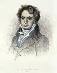 Portret van Beethoven (1814) - gravure