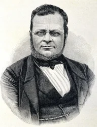 Portret van Camillo Benso, Graaf van Cavour (1810-1861), Italiaanse staatsman, naar een foto van 1860