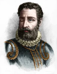 Portret van Camoens Luis Vaz de Camoens, Portugese dichter (1525-1580).