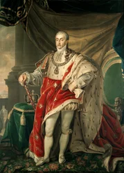 Portret van Carlo Felice van Savoye (olieverf op doek)
