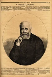 Portret van Charles Gounod (1818-1893), een Franse componist, bekend om zijn opera