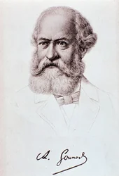 Portret van Charles Gounod (1818-1893) Engelse componist Tekening. 19e eeuw.