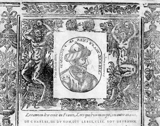 Portret van Karel IV Le Bel, Koning van Frankrijk van 1322 tot 1328