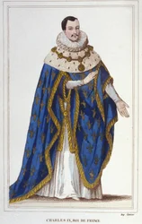 Portret van Karel IX (1550 - 1574), Koning van Frankrijk.
