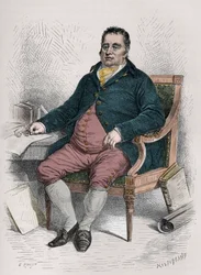 Portret van Charles James Fox (1749-1806), Brits politicus - Gravure in 