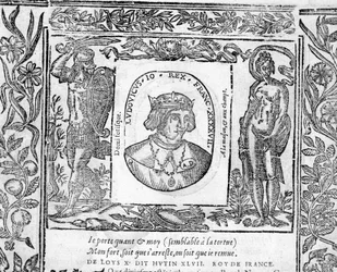 Portret van Karel X Le Hutin, Koning van Frankrijk van 1314 tot 1316