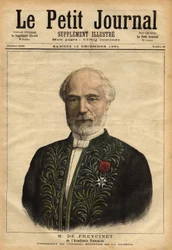 Portret van Charles de Freycinet (1828-1923), ingenieur, lid van de academie des sciences (1882) en van de academie française (1890), politicus, herhaaldelijk voorzitter van de raad (1879-1880)