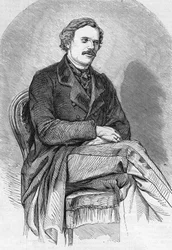 Portret van Daniel Dunglas Home (1833-1886) medium tartan