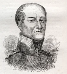 Portret van David Hendrik, Baron Chasse 1765-1849 - gravure