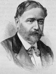 Portret van De Chaudordy. Gravure 19e eeuw